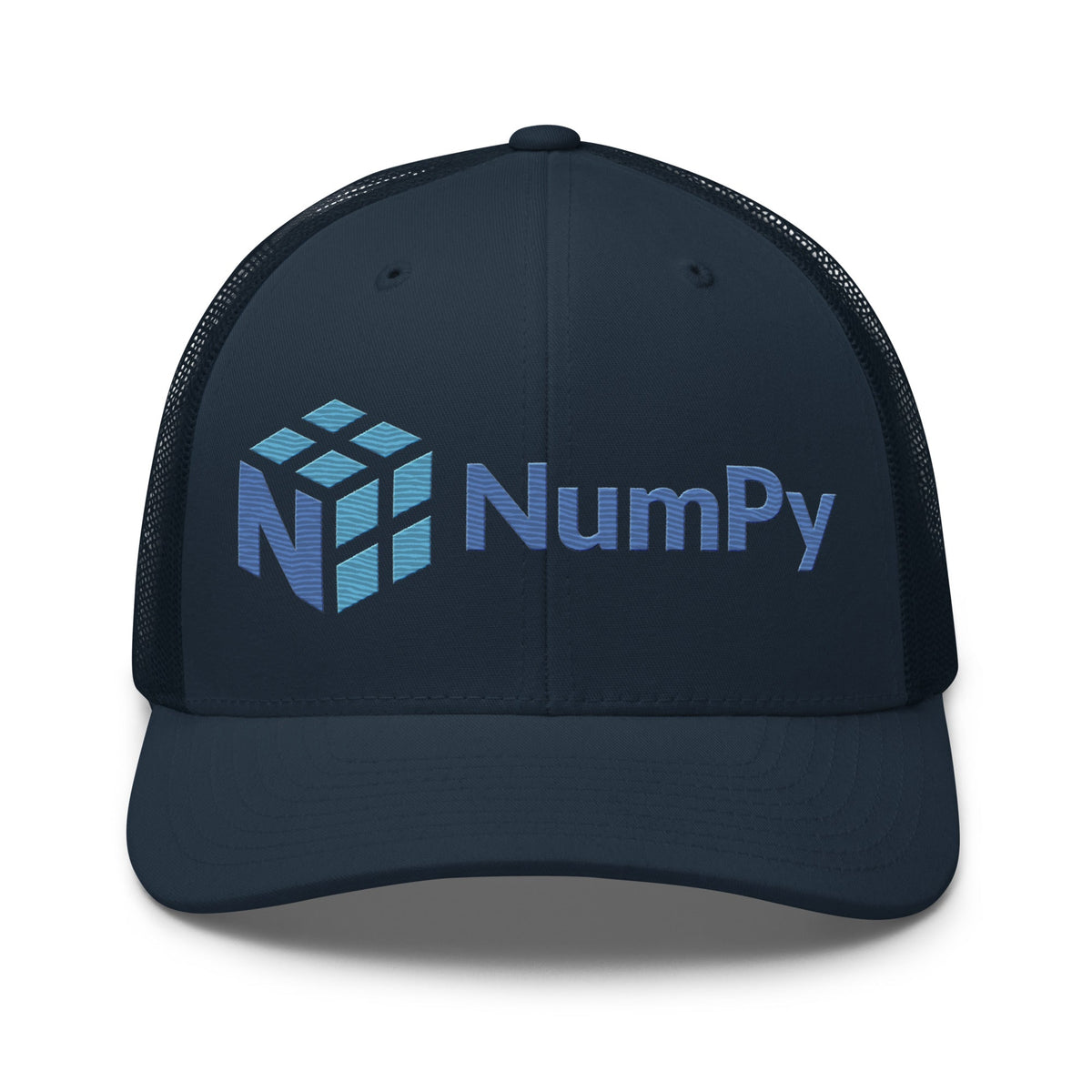 Image of the NumPy Logo Trucker Cap Navy.