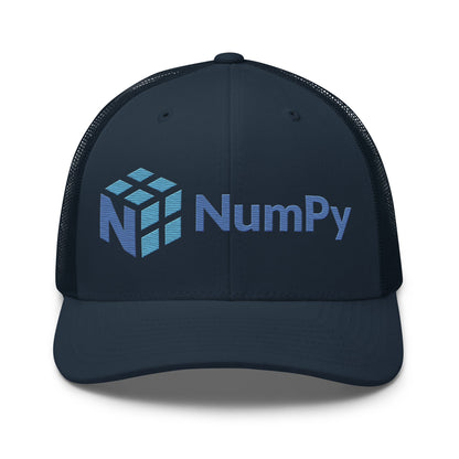 Image of the NumPy Logo Trucker Cap Navy.