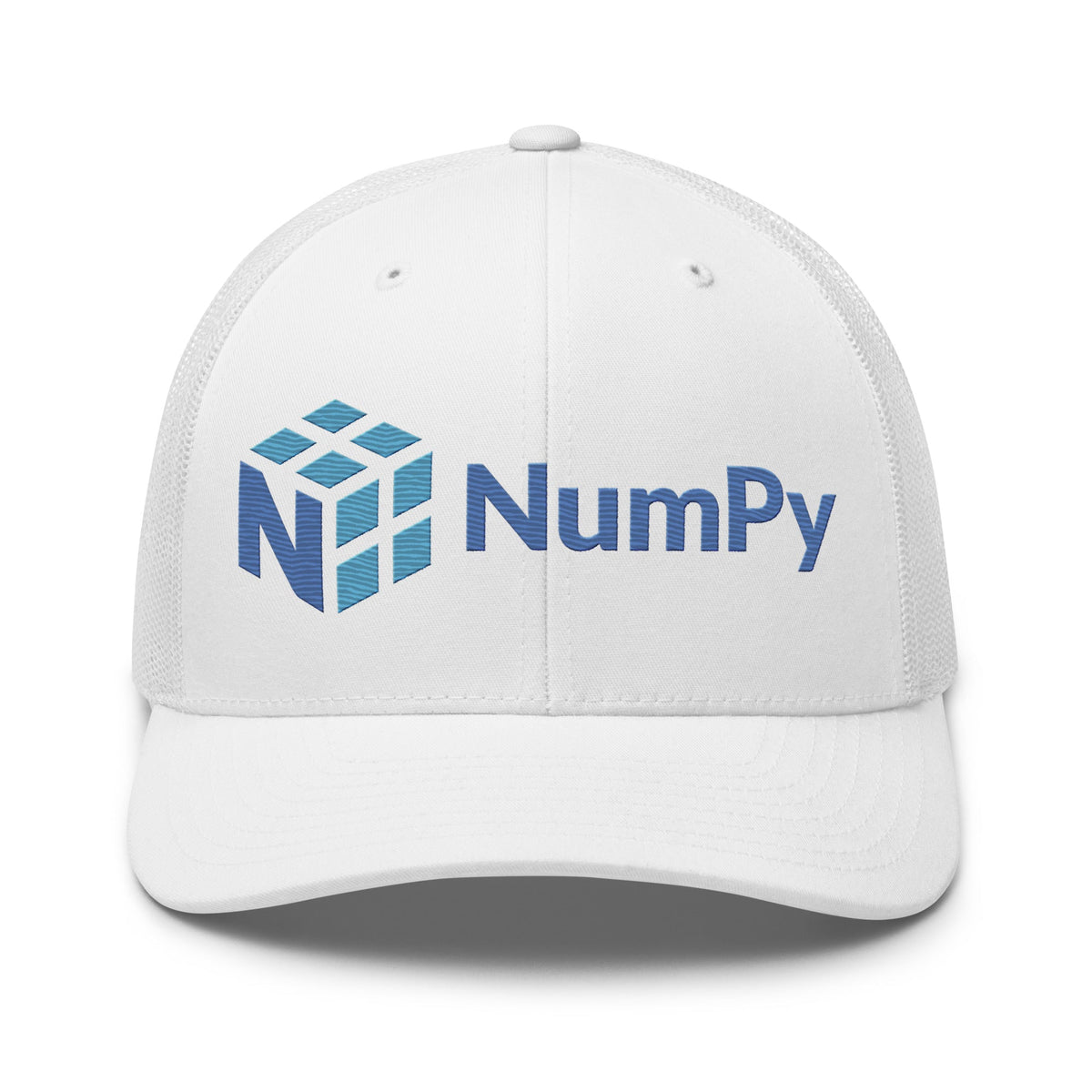 Image of the NumPy Logo Trucker Cap White.