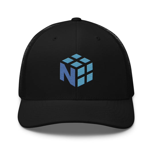 Image of the NumPy Trucker Cap Black.