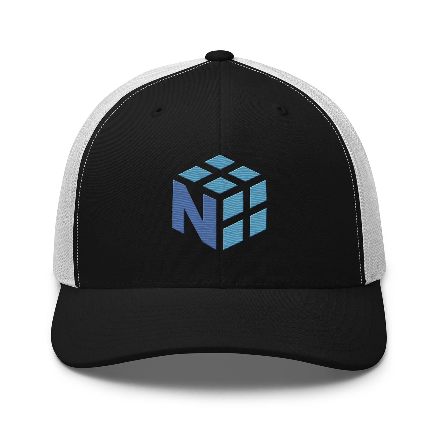 Image of the NumPy Trucker Cap Black/ White.