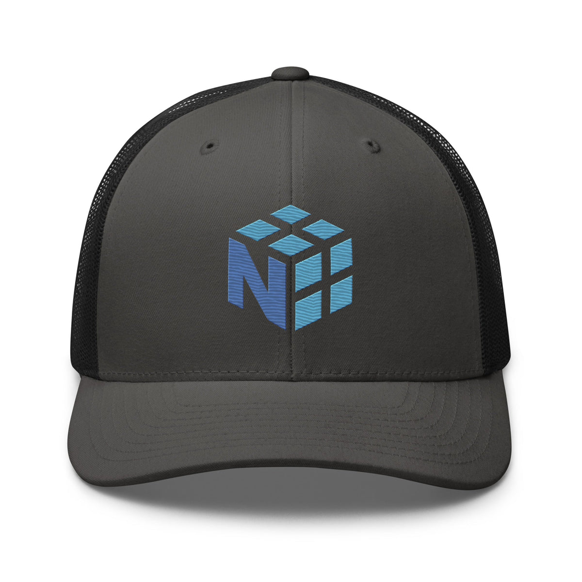 Image of the NumPy Trucker Cap Charcoal/ Black.