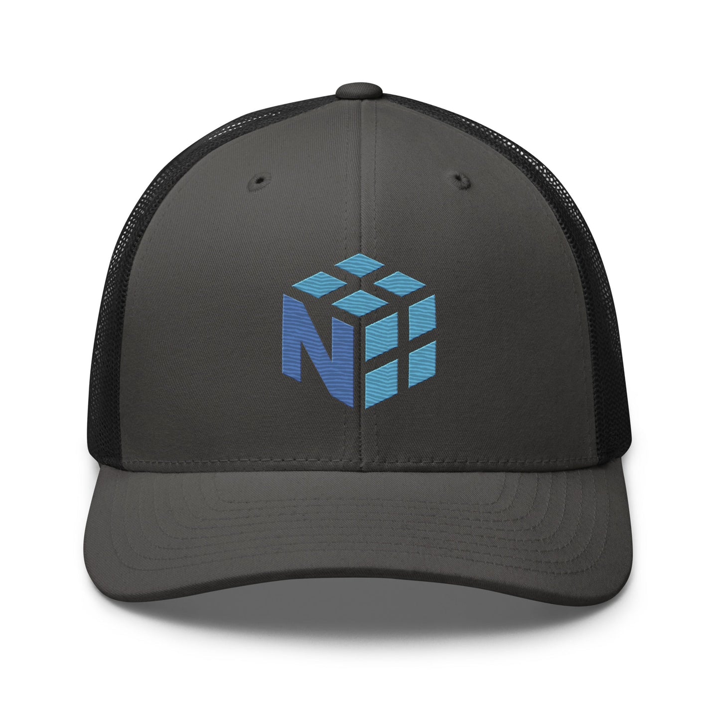 Image of the NumPy Trucker Cap Charcoal/ Black.