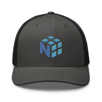 Image of the NumPy Trucker Cap Charcoal/ Black.