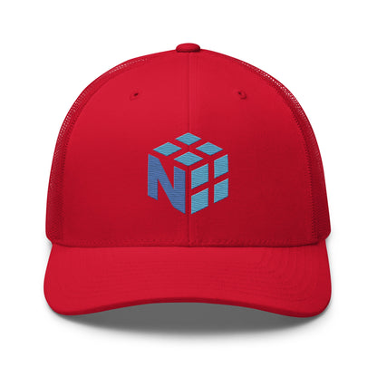 Image of the NumPy Trucker Cap Red.