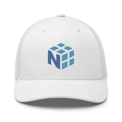 Image of the NumPy Trucker Cap White.