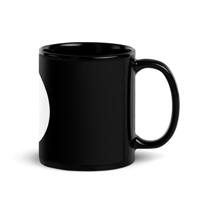 Image of the Open Interpreter Black Glossy Mug.