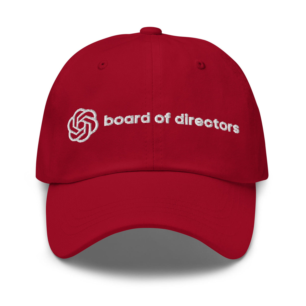 Image of the OpenAI Board of Directors Cap Cranberry.