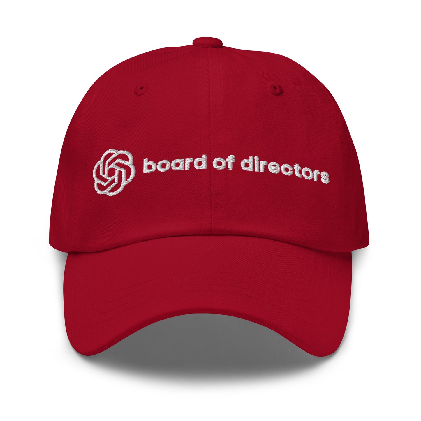 Image of the OpenAI Board of Directors Cap Cranberry.