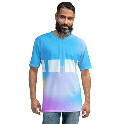 Product mockup photo of the Codex System Card Artwork T Shirt (men).