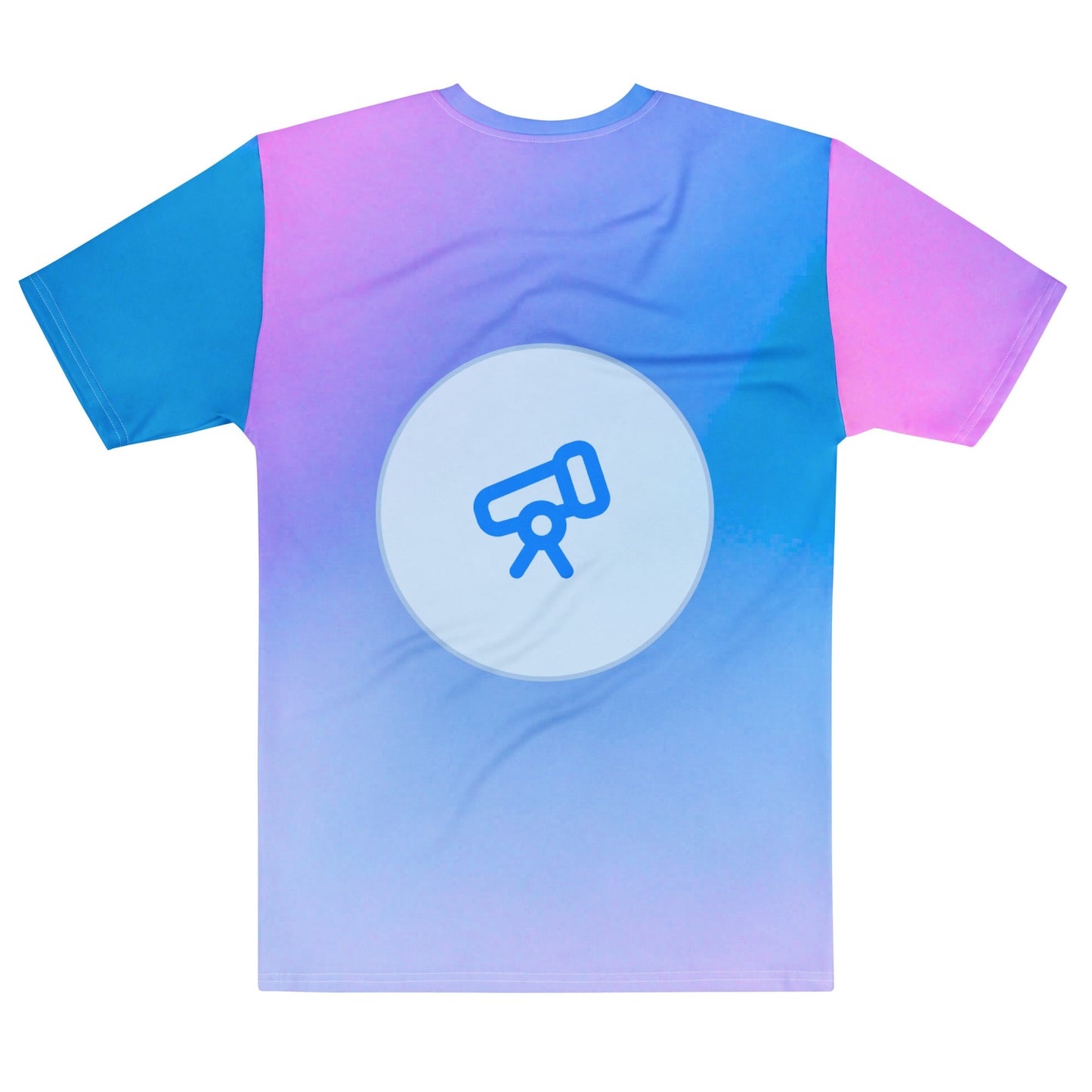 Product mockup photo of the Deep Research Artwork T Shirt (men).