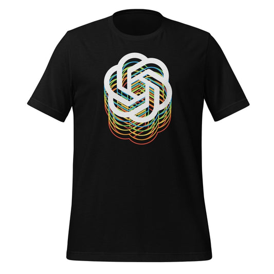 Product mockup photo of the Icon Spectrum T Shirt (unisex) Black / M.