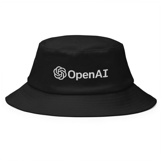 OpenAI Logo Embroidered Bucket Hat - AI Store