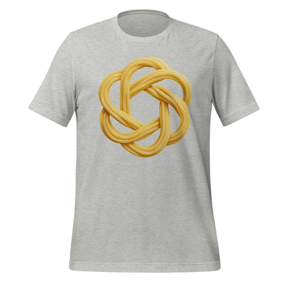 Product mockup photo of the OpenAI Spaghetti T-Shirt (unisex) Athletic Heather / M.