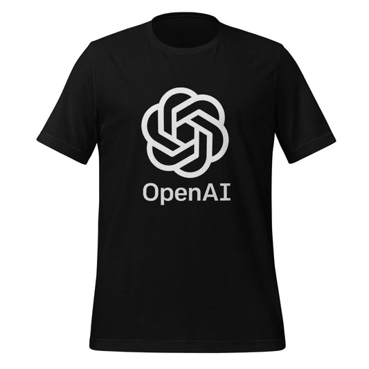 OpenAI Stacked Logo T-Shirt (unisex) - AI Store