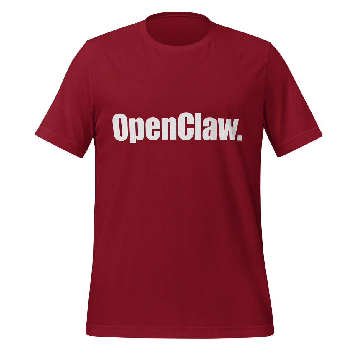 Image of the OpenClaw. T-Shirt (unisex) Cardinal / XS.
