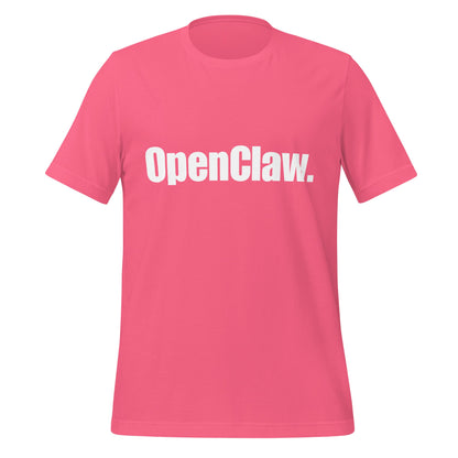 Image of the OpenClaw. T-Shirt (unisex) Charity Pink / XS.