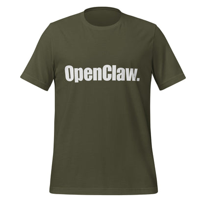 Image of the OpenClaw. T-Shirt (unisex) Military Green / XS.