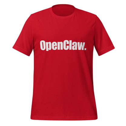 Image of the OpenClaw. T-Shirt (unisex) Red / XS.