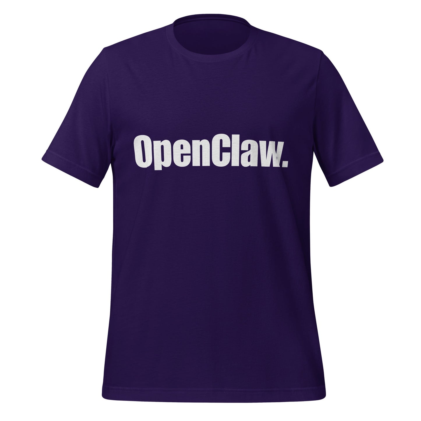 Image of the OpenClaw. T-Shirt (unisex) Team Purple / XS.