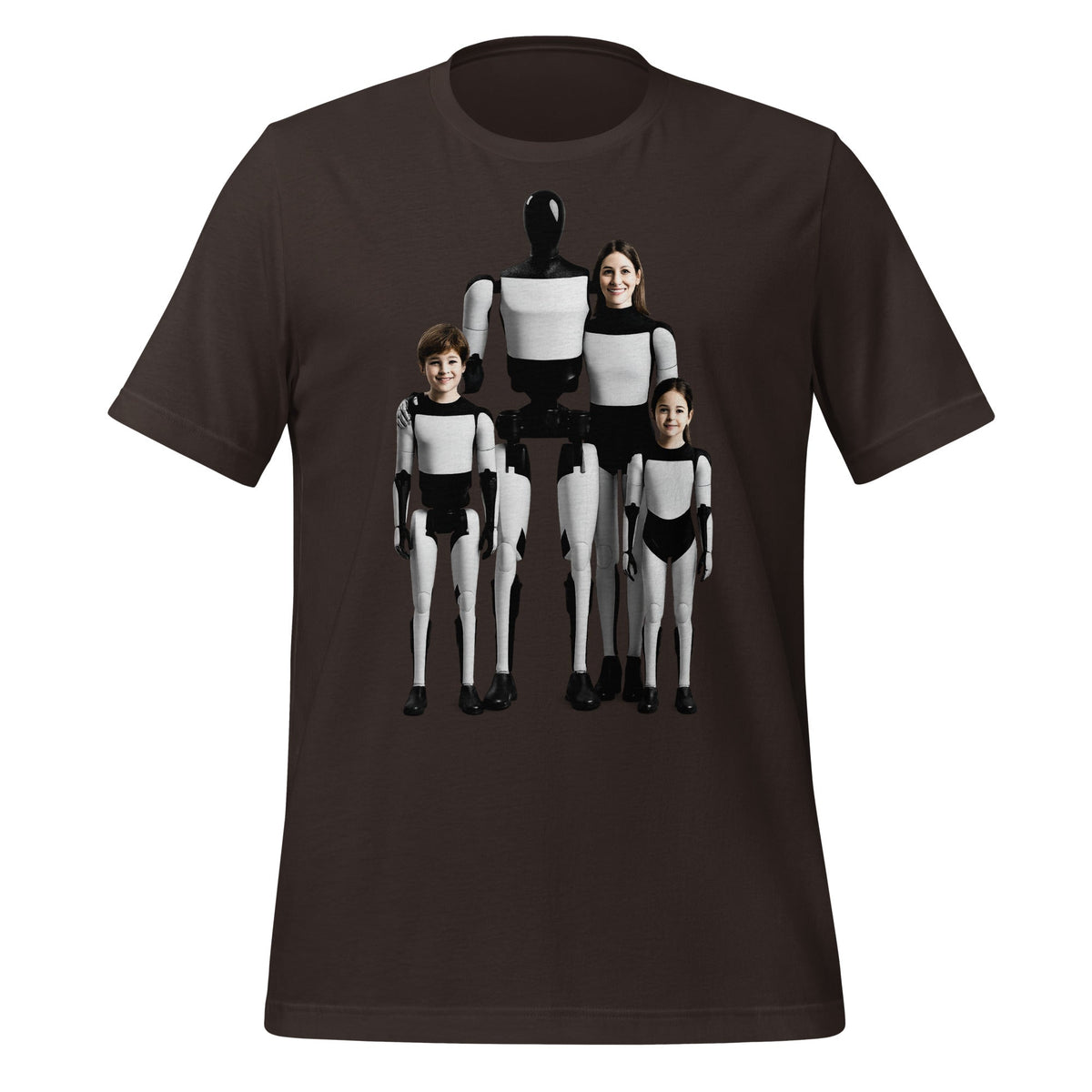 Image of the Optimus Family Portrait T-Shirt (unisex) Brown / M.