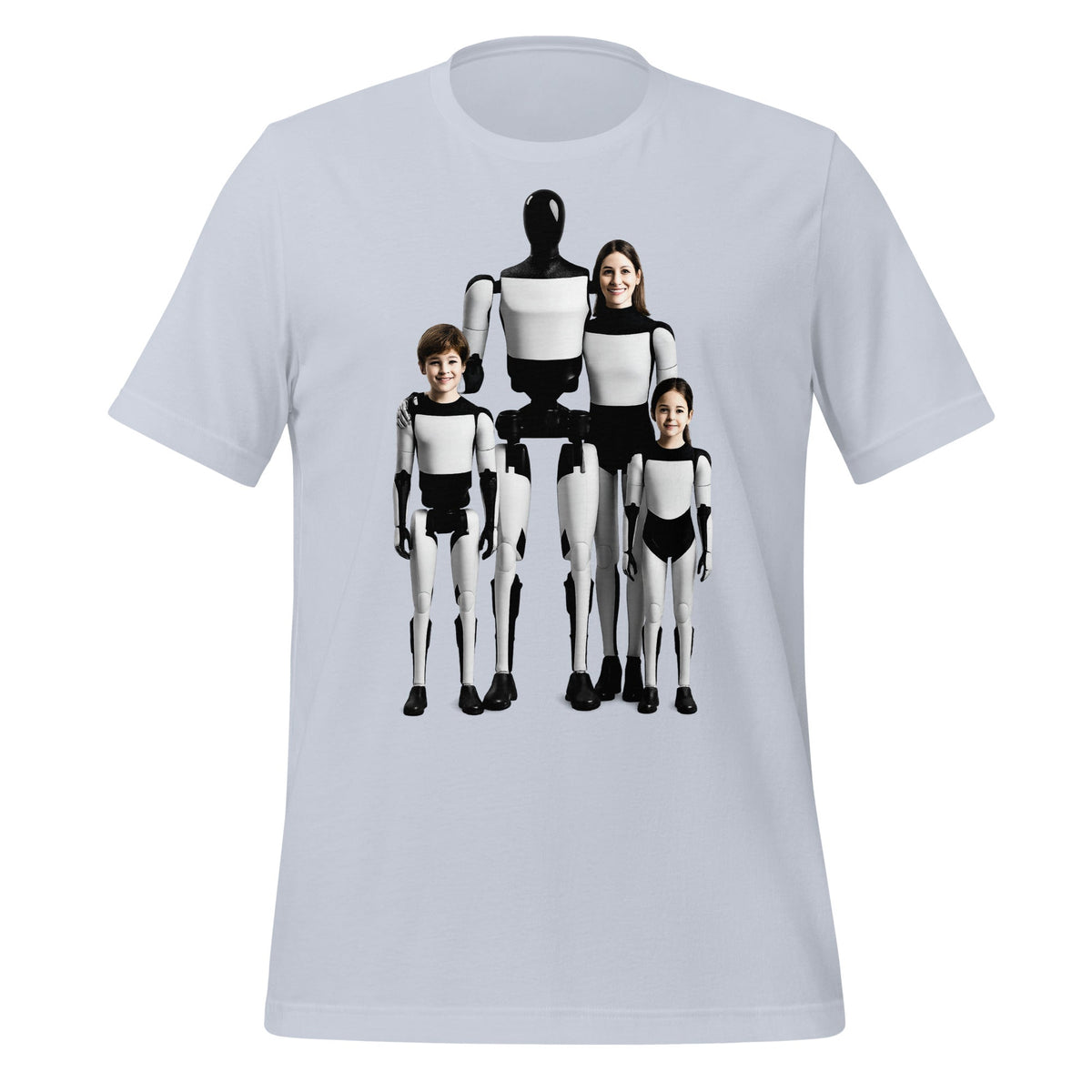 Image of the Optimus Family Portrait T-Shirt (unisex) Light Blue / M.
