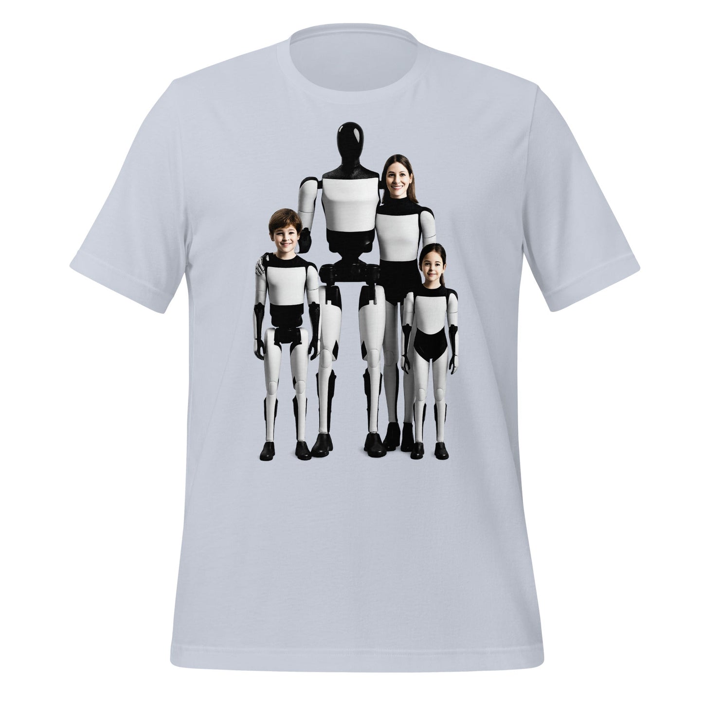 Image of the Optimus Family Portrait T-Shirt (unisex) Light Blue / M.