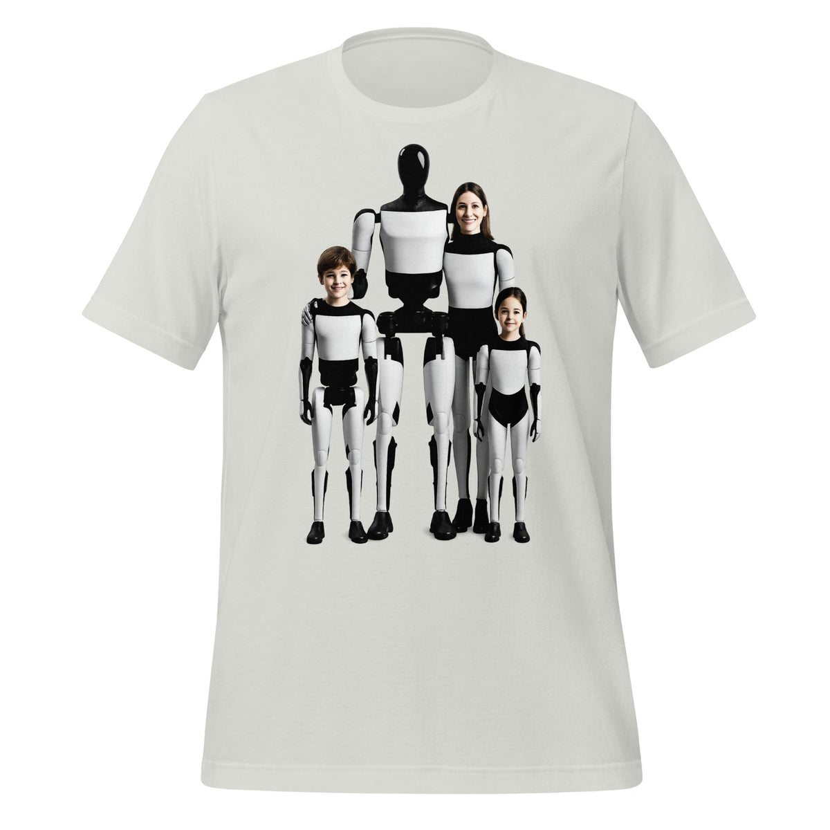 Image of the Optimus Family Portrait T-Shirt (unisex) Silver / M.