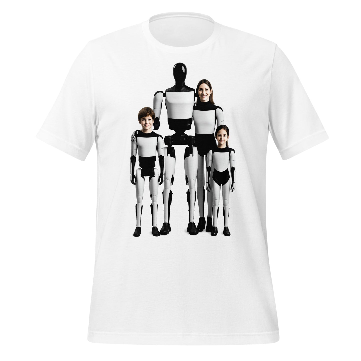 Image of the Optimus Family Portrait T-Shirt (unisex) White / M.