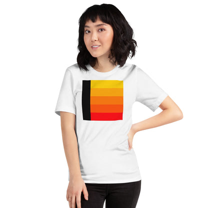 Image of the Orange Gradient AI T-Shirt (unisex).