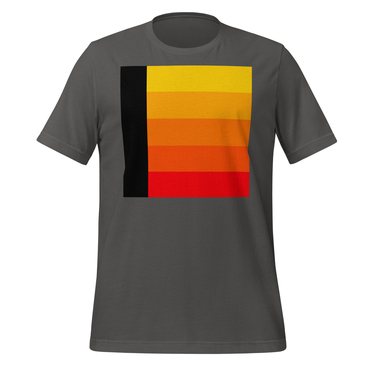 Image of the Orange Gradient AI T-Shirt (unisex) Asphalt / M.
