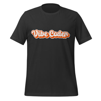 Image of the Orange Vibe Coder T-Shirt (unisex) Dark Grey / XS.