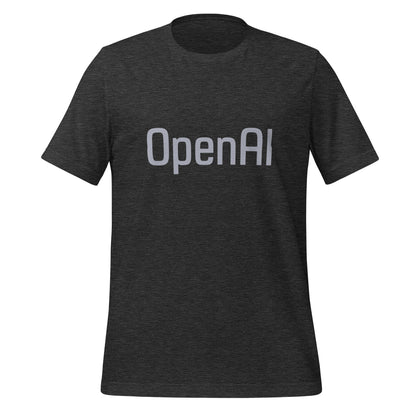 Image of the Original 2015-2017 OpenAI Logo T-Shirt (unisex) Dark Grey Heather / M.