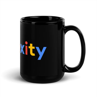 Image of the Perplexity Search Logo Black Glossy Mug.
