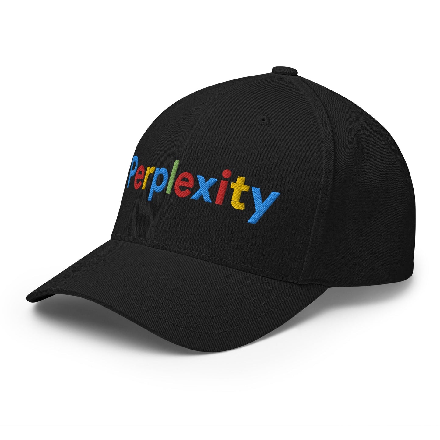 Image of the Perplexity Search Logo Embroidered Closed-Back Baseball Cap.