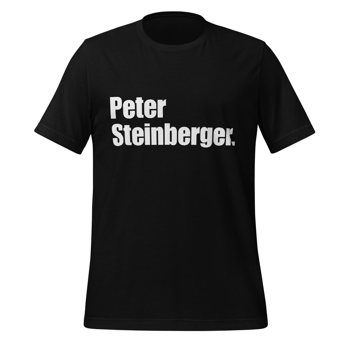 Image of the Peter Steinberger. T-Shirt (unisex) Black / XS.