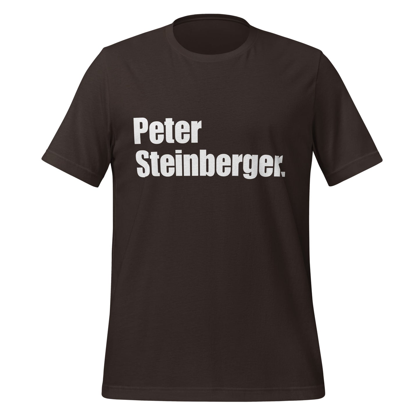 Image of the Peter Steinberger. T-Shirt (unisex) Brown / S.