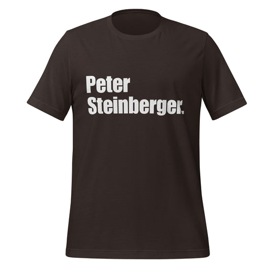 Image of the Peter Steinberger. T-Shirt (unisex) Brown / S.