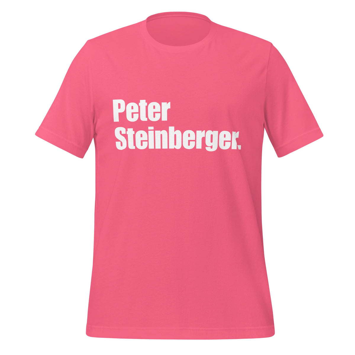 Image of the Peter Steinberger. T-Shirt (unisex) Charity Pink / XS.