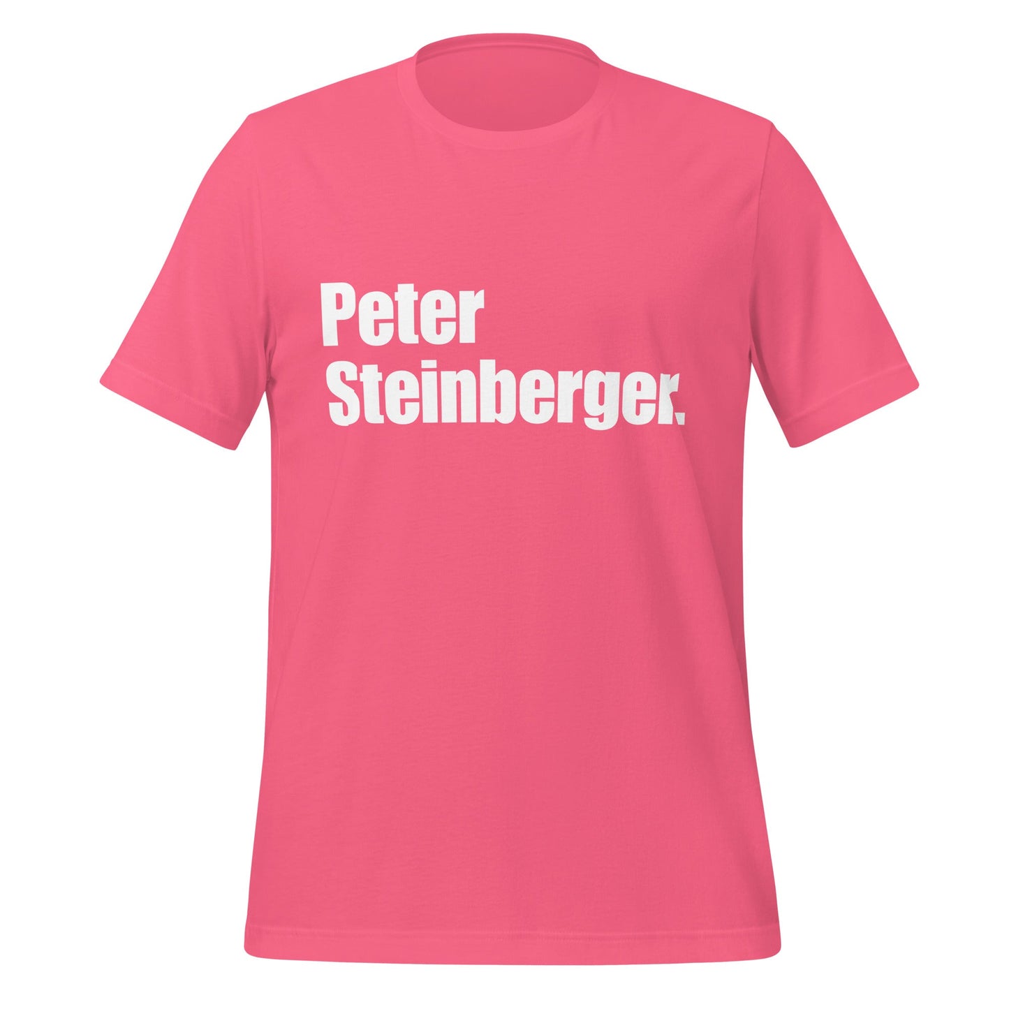 Image of the Peter Steinberger. T-Shirt (unisex) Charity Pink / XS.
