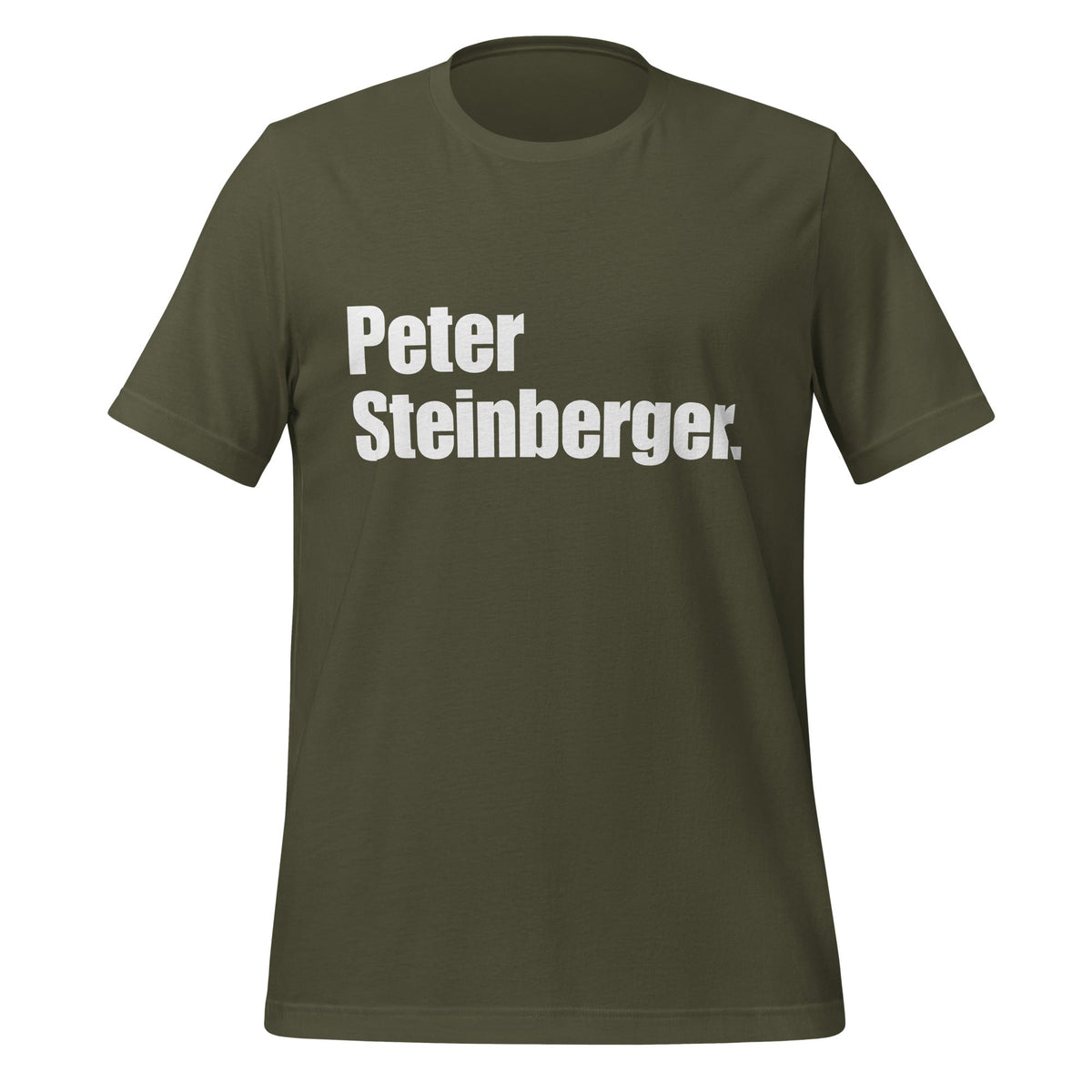 Image of the Peter Steinberger. T-Shirt (unisex) Military Green / XS.