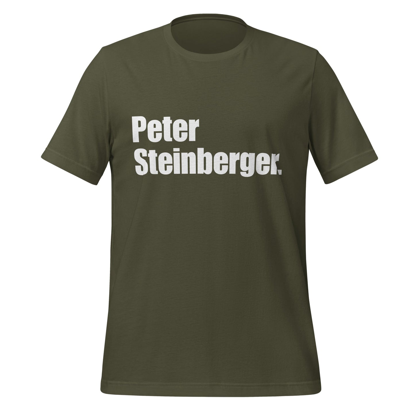 Image of the Peter Steinberger. T-Shirt (unisex) Military Green / XS.