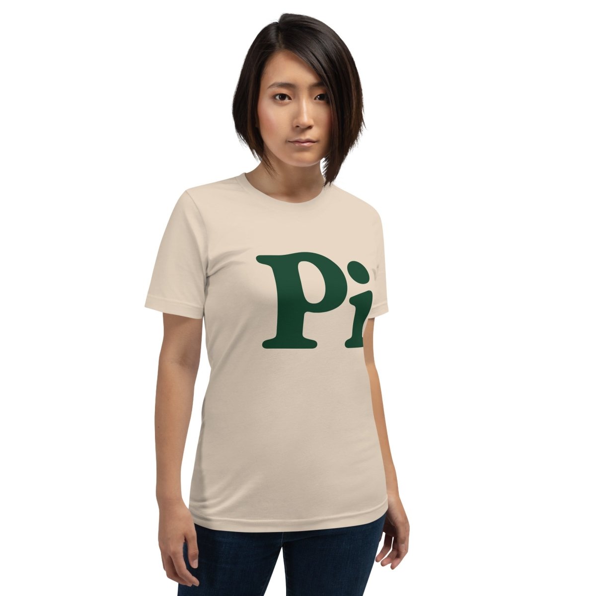 Product mockup photo of the Pi T-Shirt (unisex).