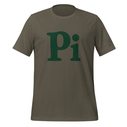 Product mockup photo of the Pi T-Shirt (unisex) Army / M.