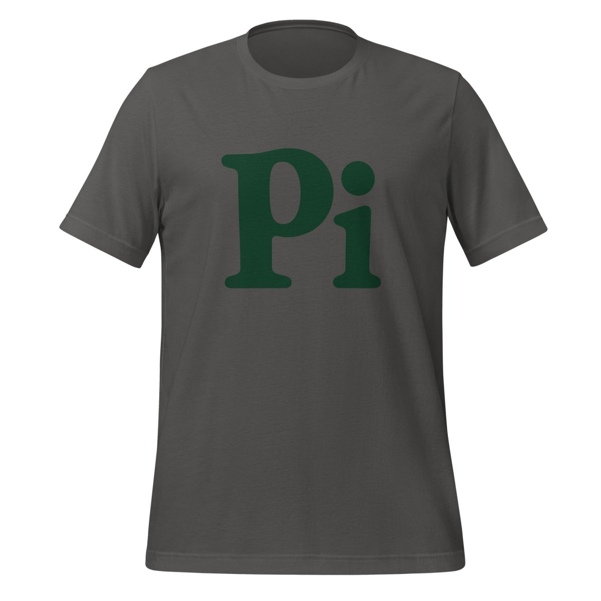 Product mockup photo of the Pi T-Shirt (unisex) Asphalt / M.