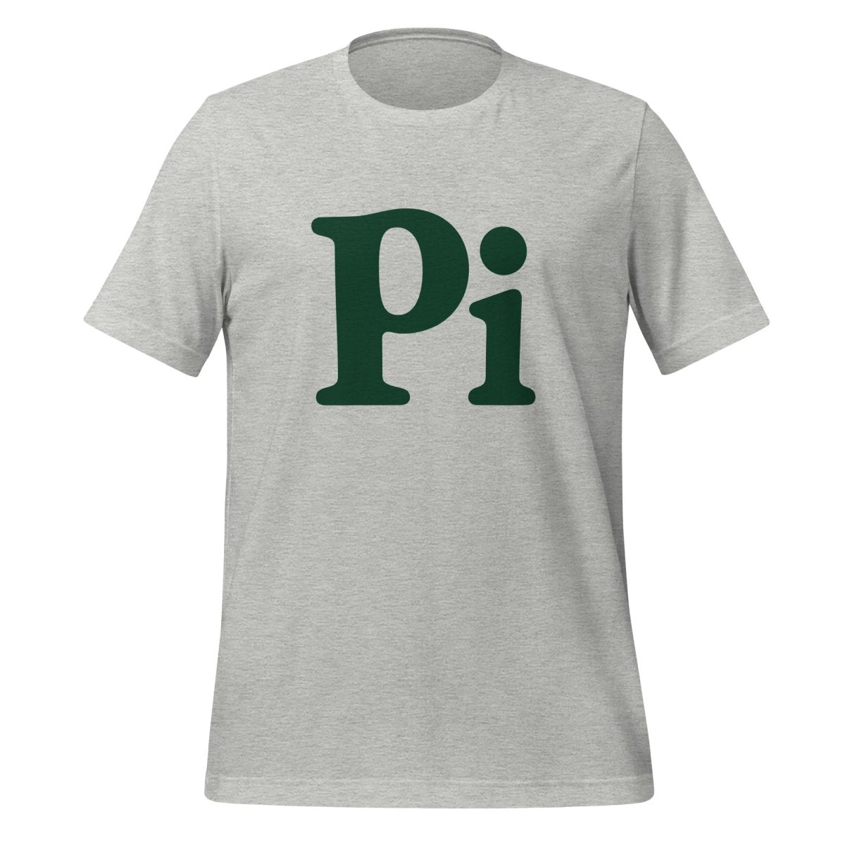 Product mockup photo of the Pi T-Shirt (unisex) Athletic Heather / M.