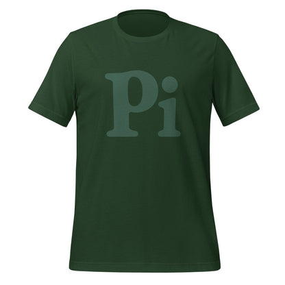Product mockup photo of the Pi T-Shirt (unisex) Forest / M.