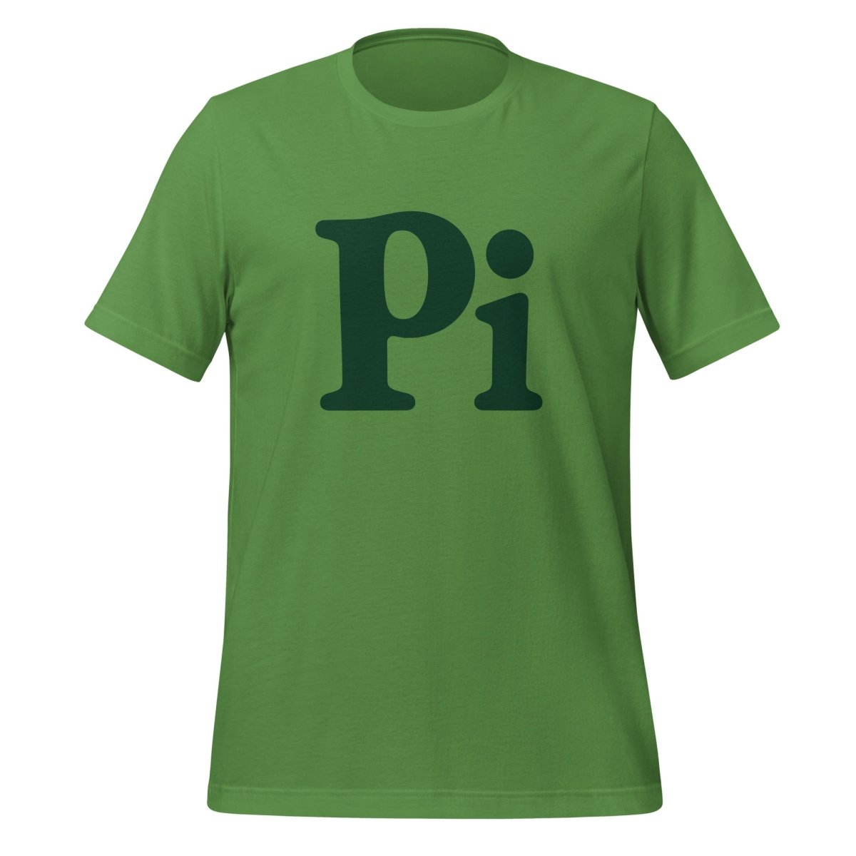 Product mockup photo of the Pi T-Shirt (unisex) Leaf / M.