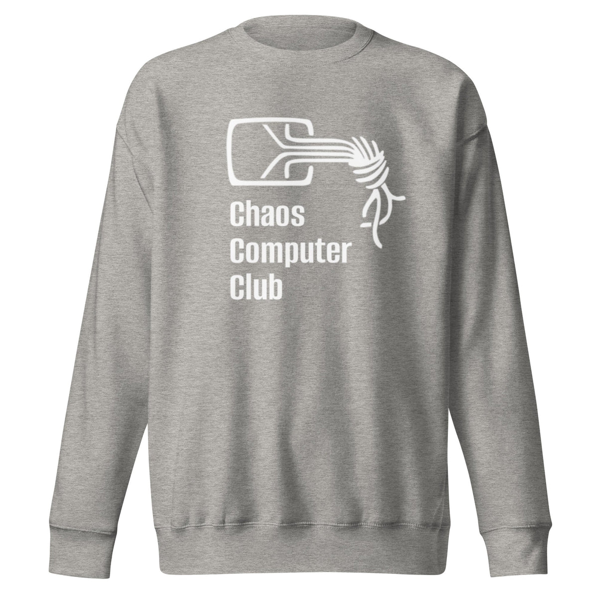 Image of the Premium Chaos Computer Club Sweatshirt (unisex) Carbon Grey / M.