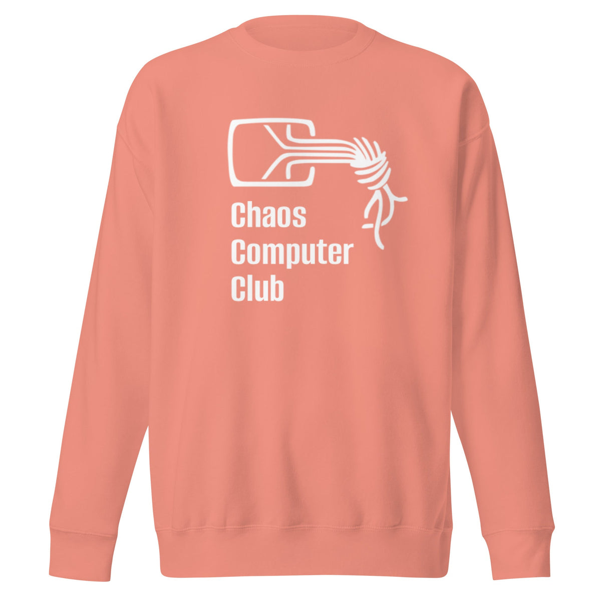 Image of the Premium Chaos Computer Club Sweatshirt (unisex) Dusty Rose / M.